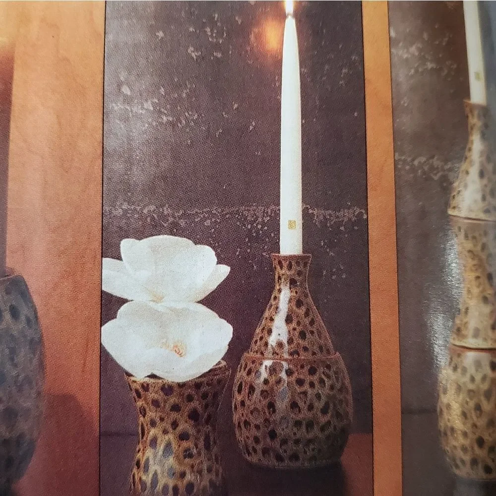 🩵PartyLite Animal Print Multi Candle Holder